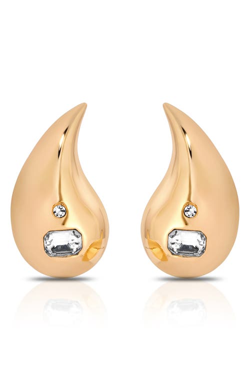 Ettika Teardrop Statement Earrings In Gold