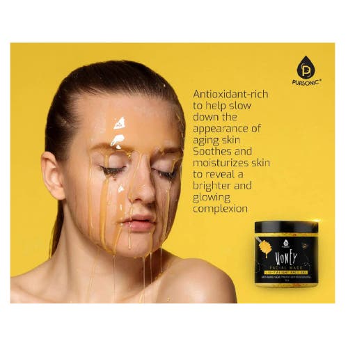 Pursonic Honey Facial Mask 8 oz In Black