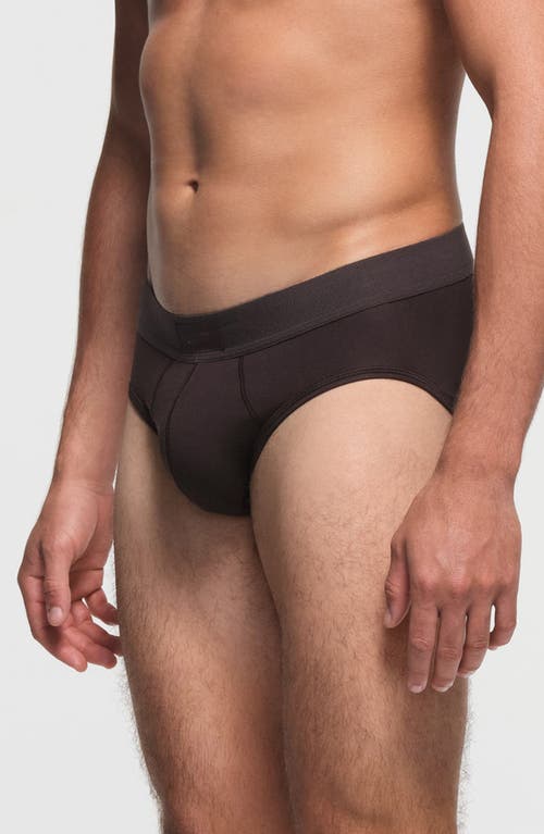 Skims Cotton & Modal Blend Briefs In Phoenix
