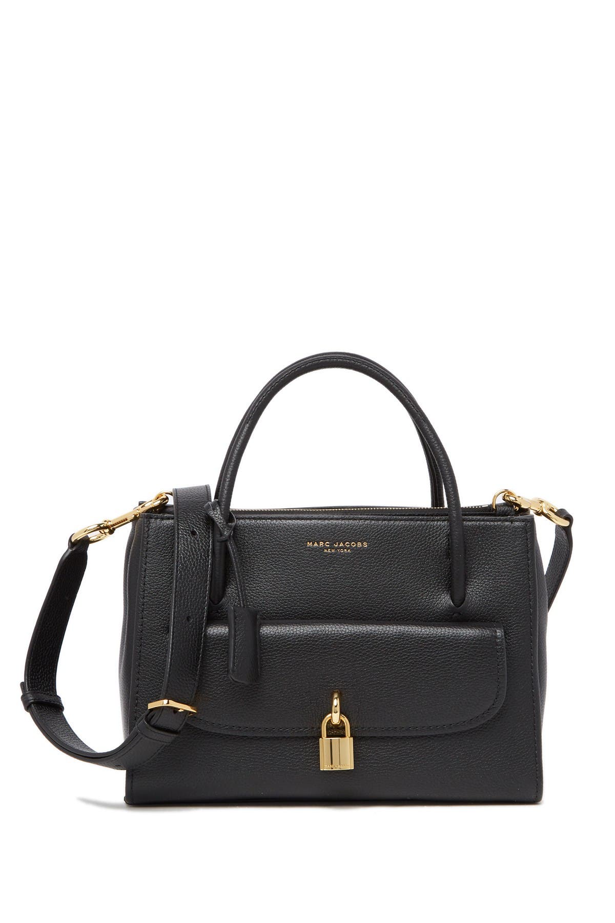 marc jacobs black leather tote bag