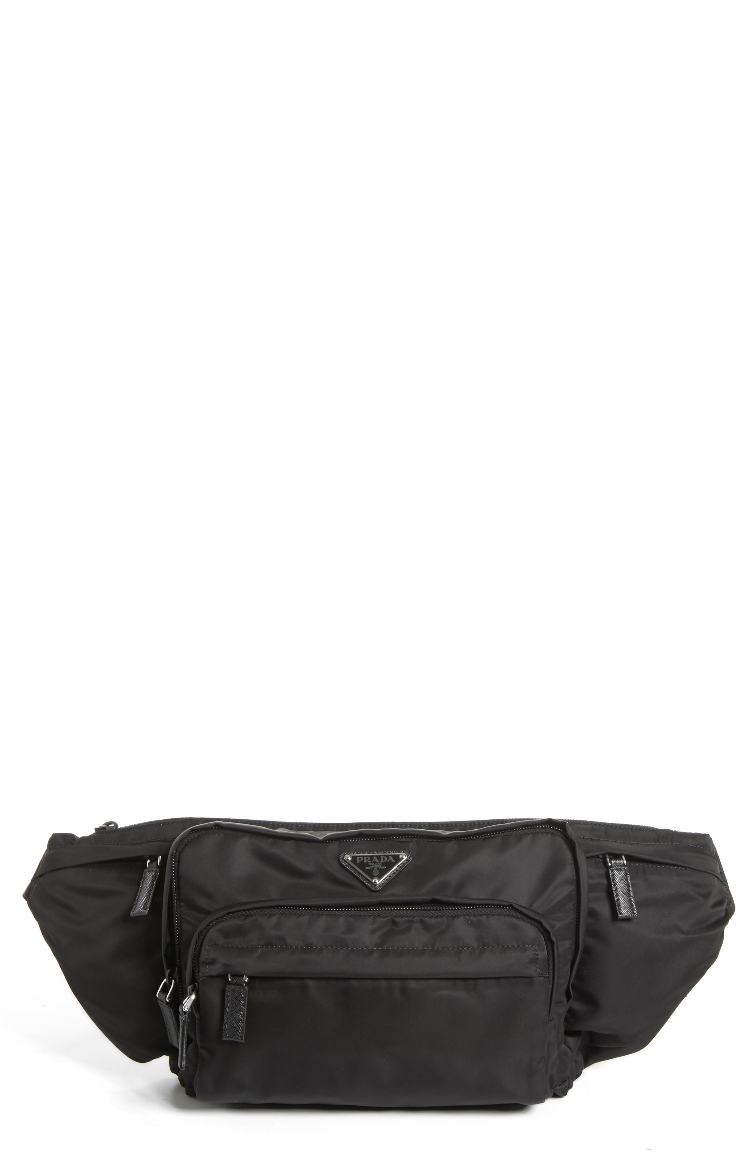 prada tessuto waist pack