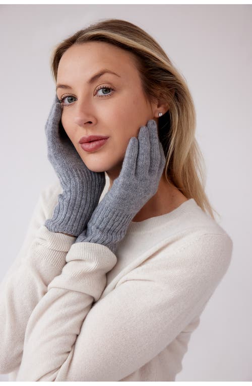 Shop Nordstrom Cashmere Gloves In Charcoal Grey Heather