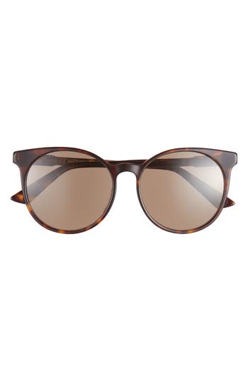 Gucci 56mm Oval Sunglasses In Havana Havana Brown