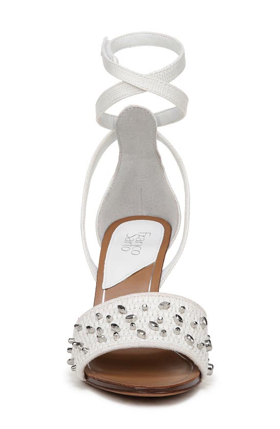 Shop Franco Sarto Eleanor 2 Ankle Strap Sandal In White