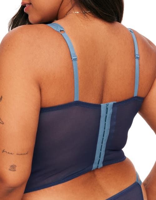 Adore Me Liv Bustier In Dark Blue