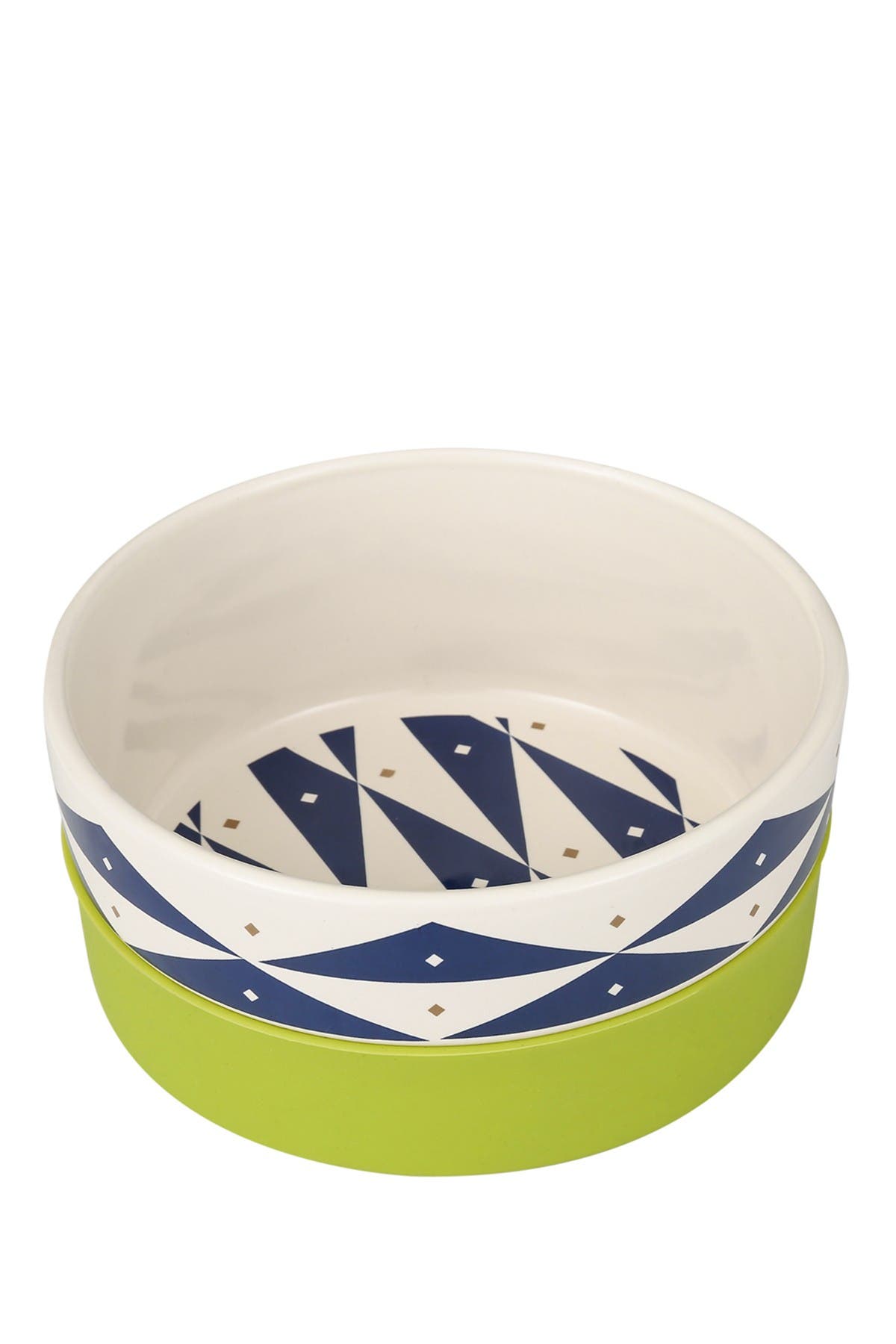 Fetch 4 Pets Jonathan Adler: Now House "oslo" Duo Dog Bowl In Blue