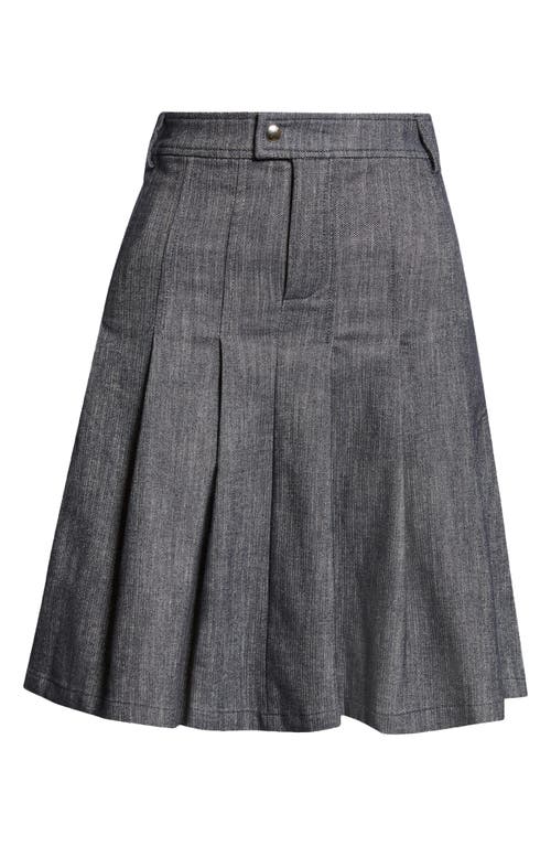 Paloma Wool Lai Pleated Denim Skirt