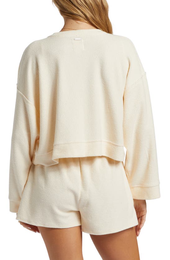 Shop Billabong Cally Rib Sweatshirt In White Cap
