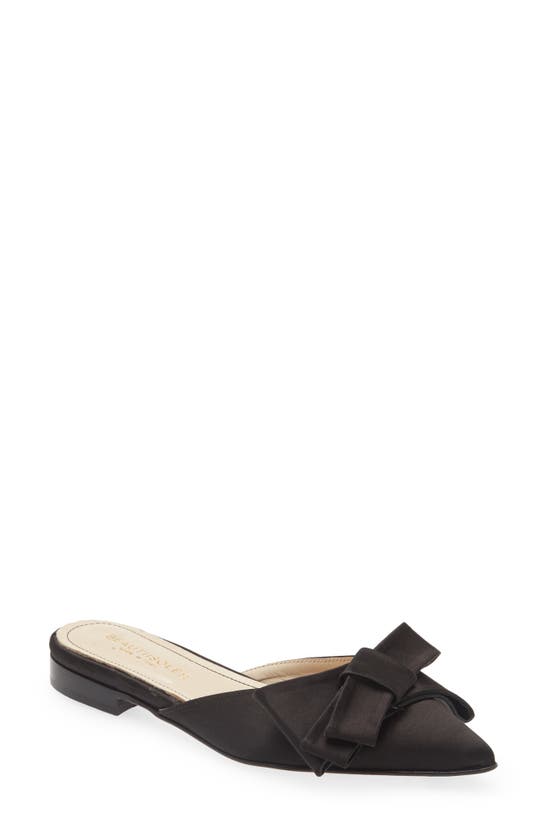 Beige Leather Pointed Toe Mule main image 1
