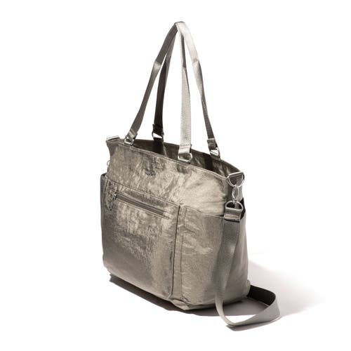 Baggallini Modern Avenue Avm862-b0865 Tote Bag Women Gray Crossbody Strap Erk107 In Sterling Shimmer