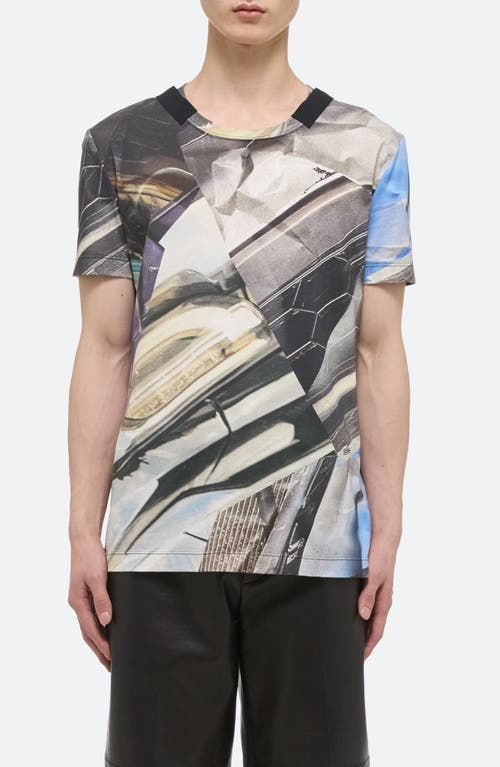 Helmut Lang Silver Car Print T-Shirt - 1Xf at Nordstrom,