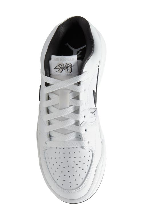Jordan Stadium 90 Sneaker In White/black/neutral Grey