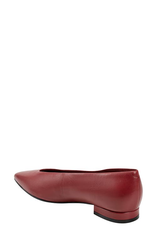 Marc Fisher Ltd Gunner Pointed Toe Flat In Dark Red 600