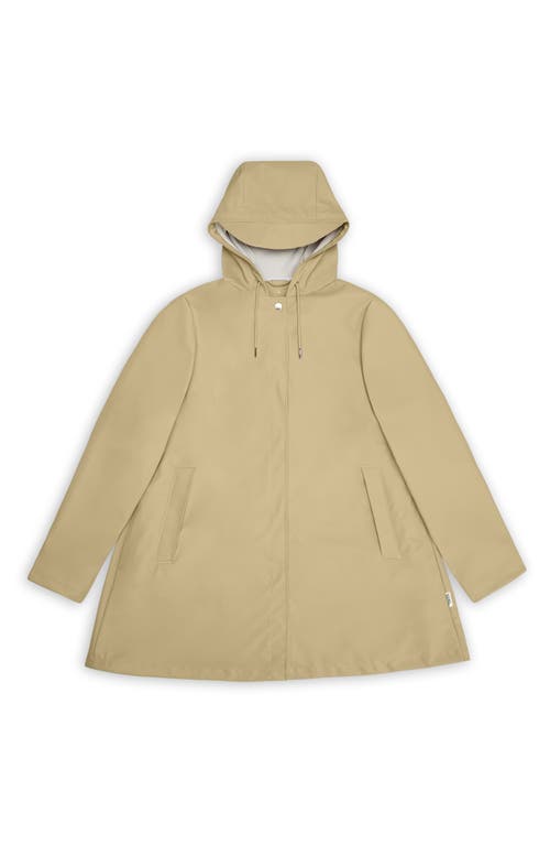 RAINS RAINS WATERPROOF A-LINE RAIN JACKET