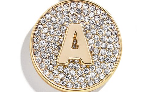 Baublebar Pavé Initial Pendant Necklace In Gold A