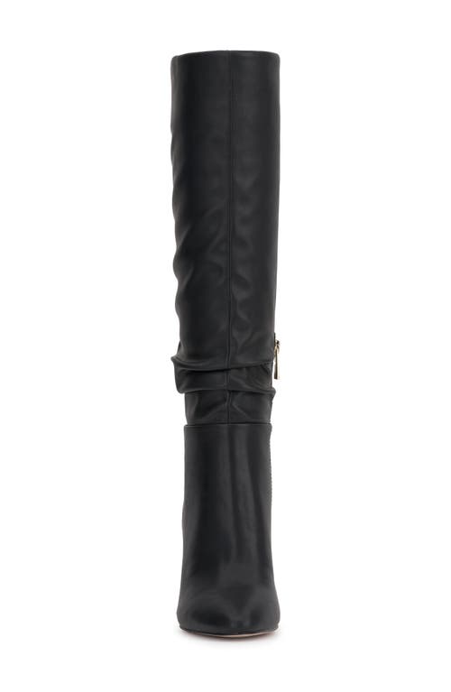 Jessica Simpson Minerva Womens Faux Suede Tall Knee-high Boots In Black