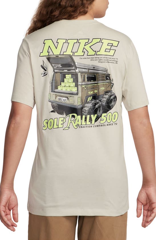 Shop Nike Sole Rally Graphic T-shirt In Light Bone
