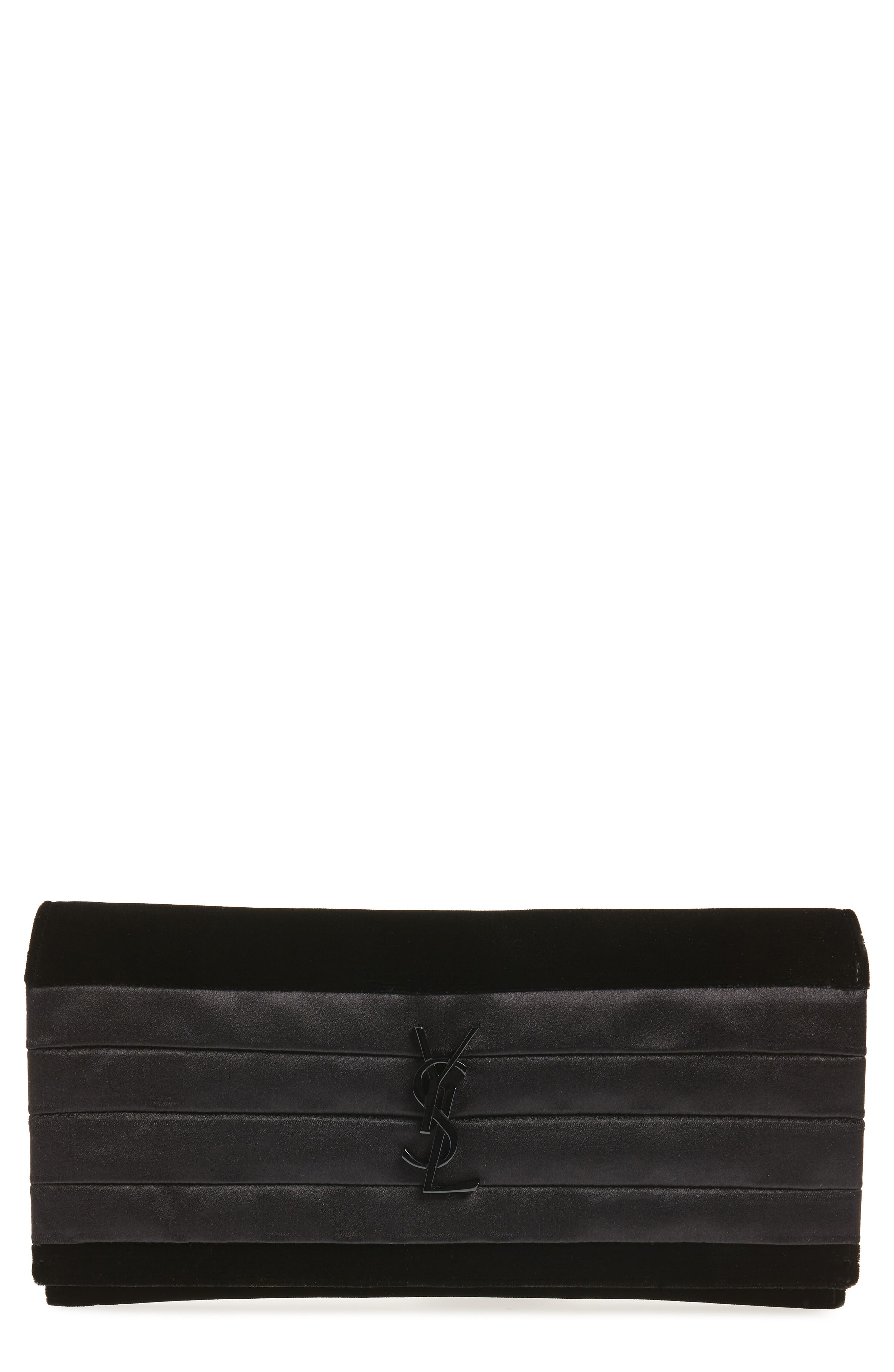 saint laurent velvet clutch