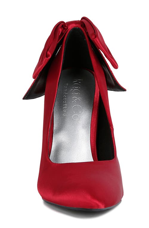 Rag & Co Hornet Bow Pump In Red