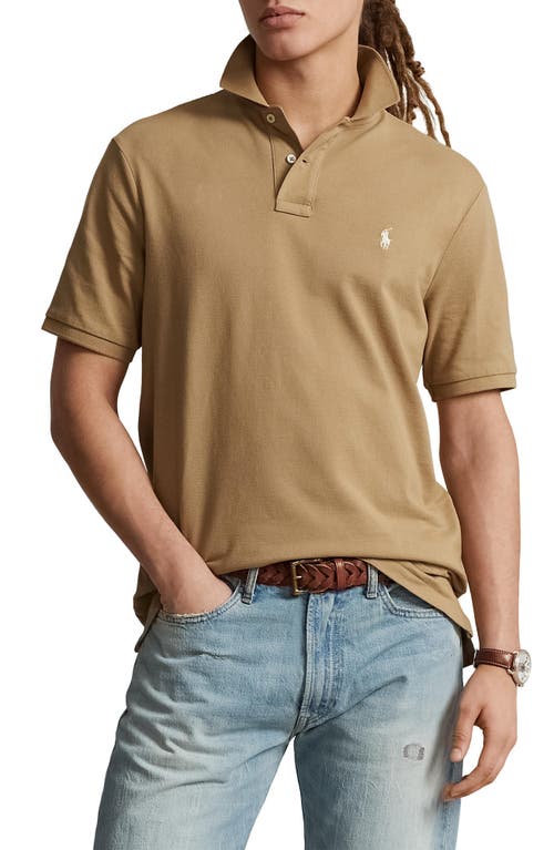 Polo Ralph Lauren Cotton Polo In Tan/cream