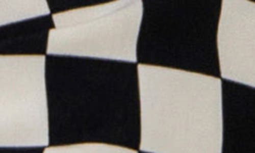 Grey Lab Checker Print Camisole In Black/white