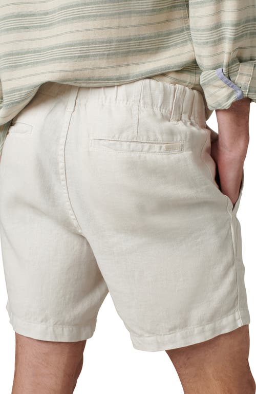 Joe's Emerson Linen Shorts In White Sands