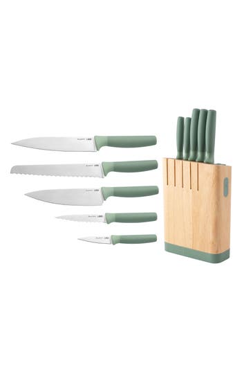 Berghoff Leo Forest Knife Block 6-piece Set In Green