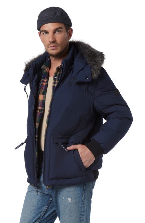 Andrew Marc Gramercy Water Resistant Parka In Ink