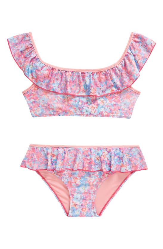BOARDIES BOARDIES KIDS' DITZY RUFFLE TWO-PIECE SWIMSUIT