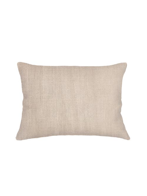 Anaya So Soft Linen Pillow Down Alternative Insert In Warm Beige