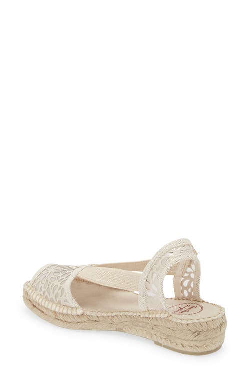 Shop Toni Pons Estel Peep Toe Espadrille Sandal In Cru/ecru