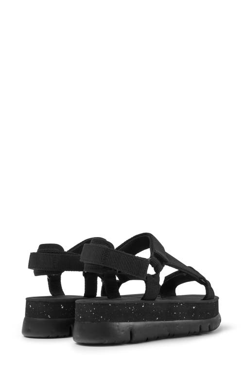 Shop Camper Oruga Up Sandal In Black/black/black