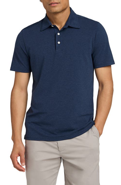 Faherty Movement Polo In Great Falls Heather
