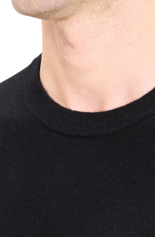 Theory Mens Maden Textured Relaxed-fit Wool Jumper Charcoal Melange In Black