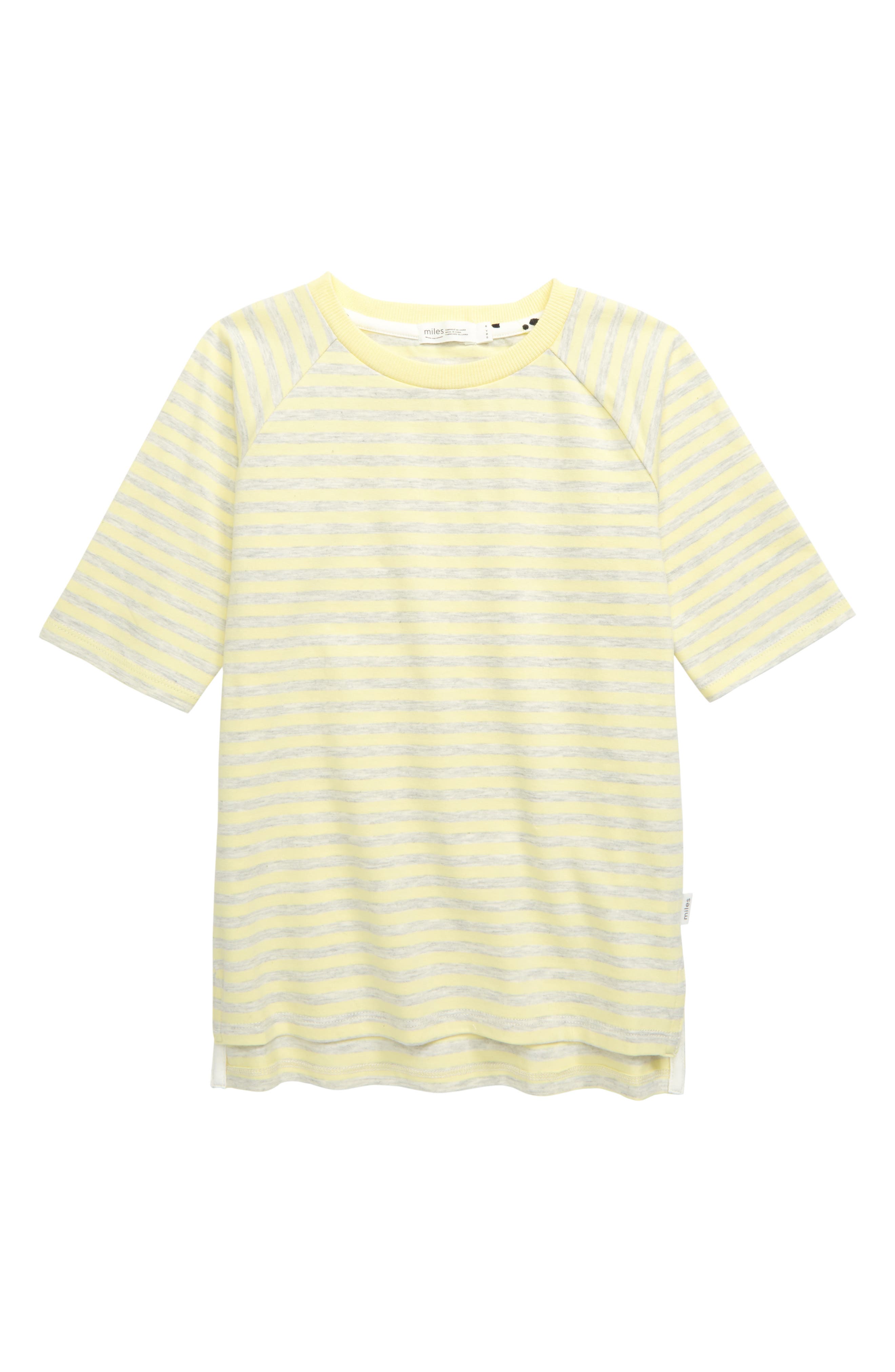 Miles Baby Kids' Ace Striped T-shirt In Light Yellow