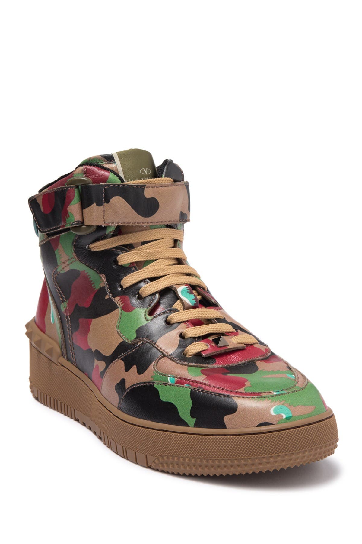 camouflage high top sneakers