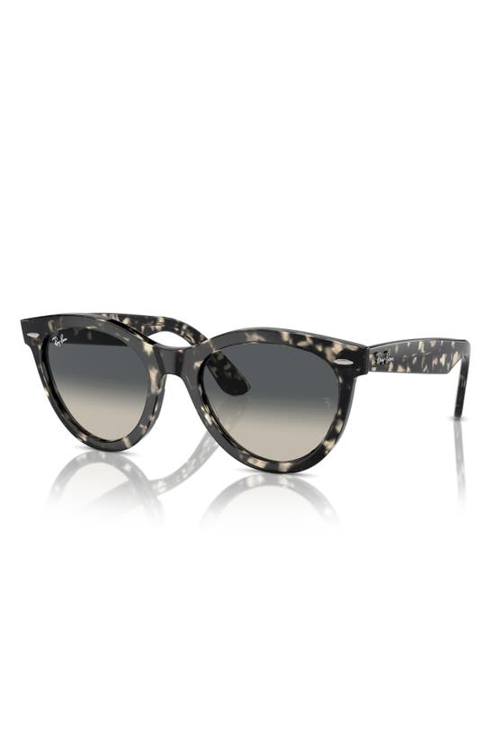 Shop Ray Ban Ray-ban Wayfarer Way 54mm Gradient Oval Sunglasses In Gunmetal Tort