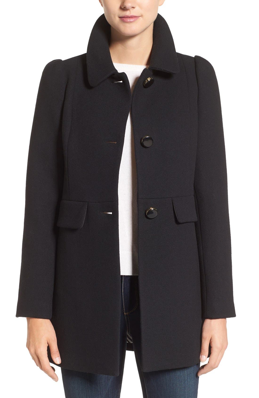 kate spade new york wool blend aline coat Nordstrom