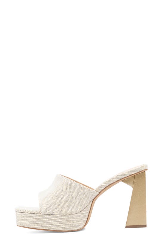Fashion To Figure Women's Teresa Wide Width Heels Mule In Gold