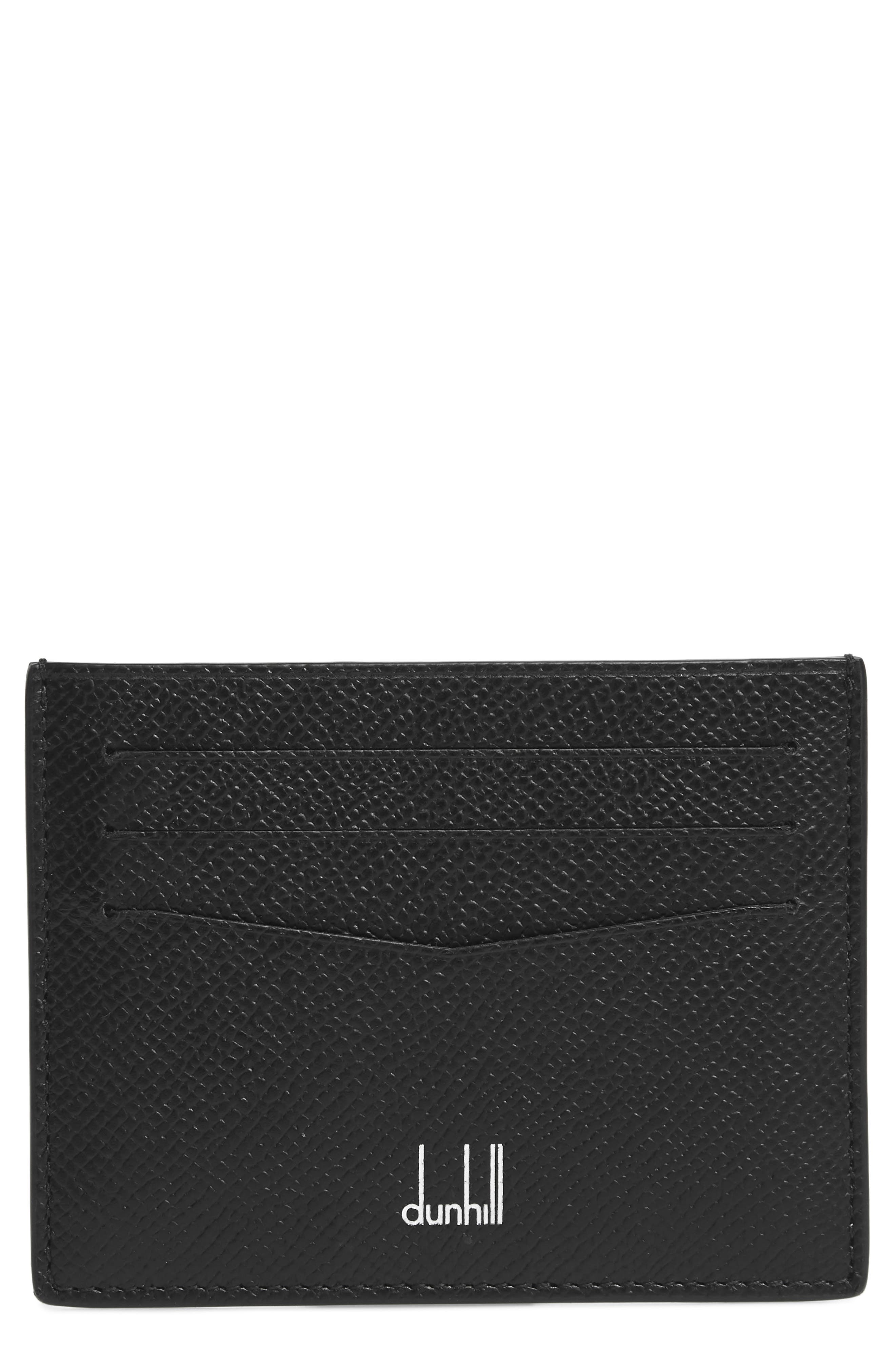 Dunhill Cadogan Leather Card Case - Black