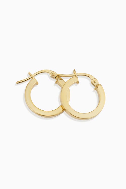 Shop Oradina 18k Yellow Gold Little Darlings Mini Hoops