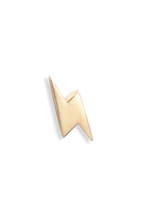 Shop Anzie Icon Lightning Single Stud Earring In Gold