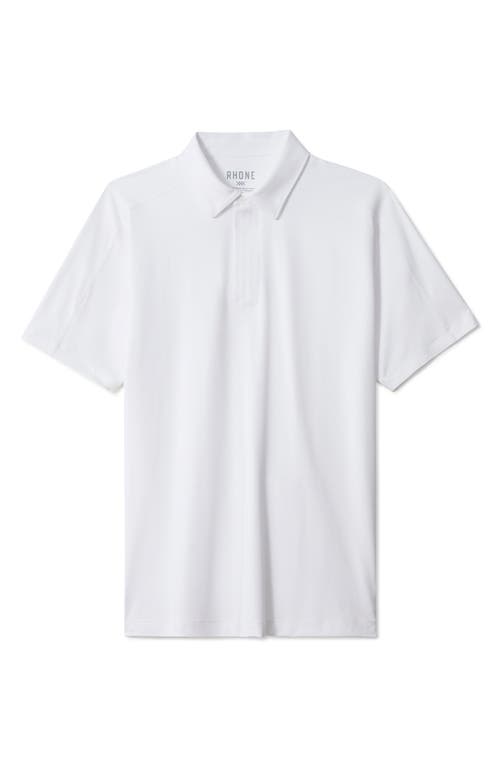 Shop Rhone Momentum Quarter Zip Polo In Bright White