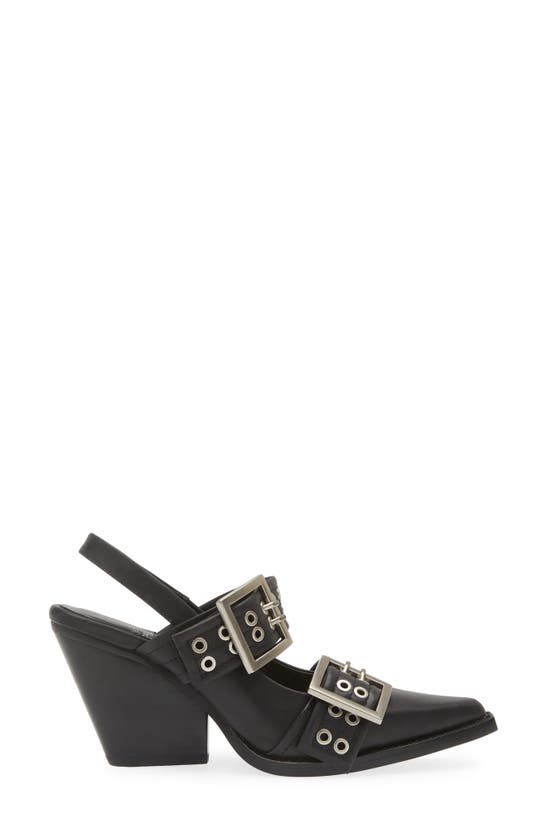 Shop Jeffrey Campbell Carlie Slingback Pump In Black Silver