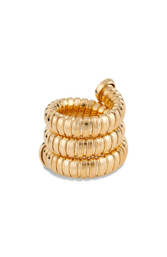 Shop Ivi Los Angeles Gaia Triple Twist Ring In Yellow Gold