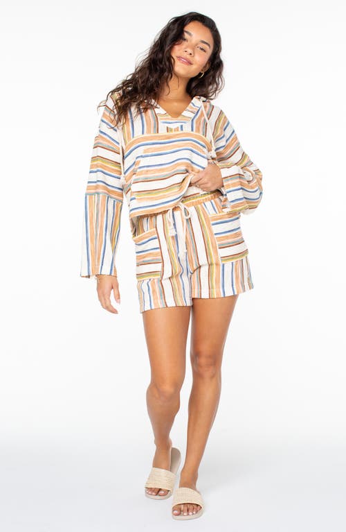 ROXY ROXY SUNNY COAST STRIPE COTTON BLEND SHORTS