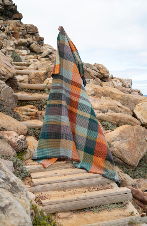 Shop Mungo Vrou Vrou Blanket In Cypress