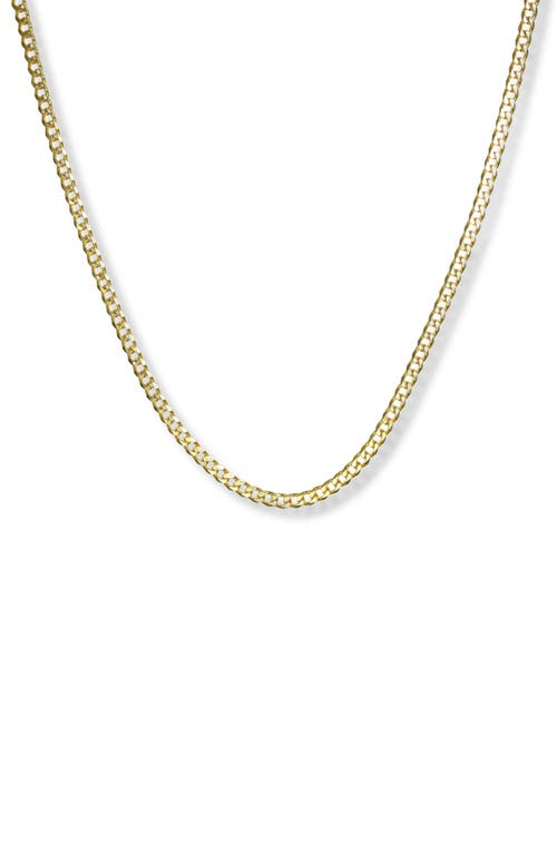 Men's Curb Chain Necklace in Gold