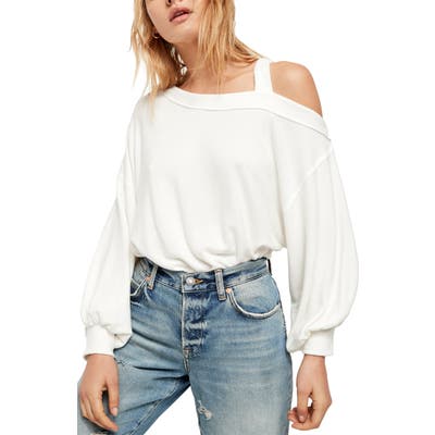 Free People Flaunt It Long Sleeve Tee, Ivory
