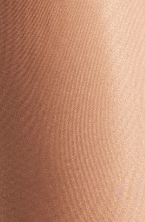 High Heel Jungle Liquid Metal High Waist Tights In Tan